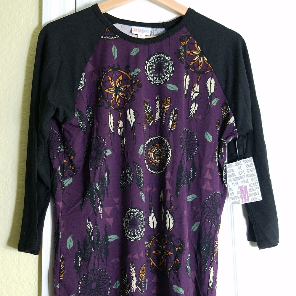 BNWT lularoe Randy tee unicorn  med dreamcatcher